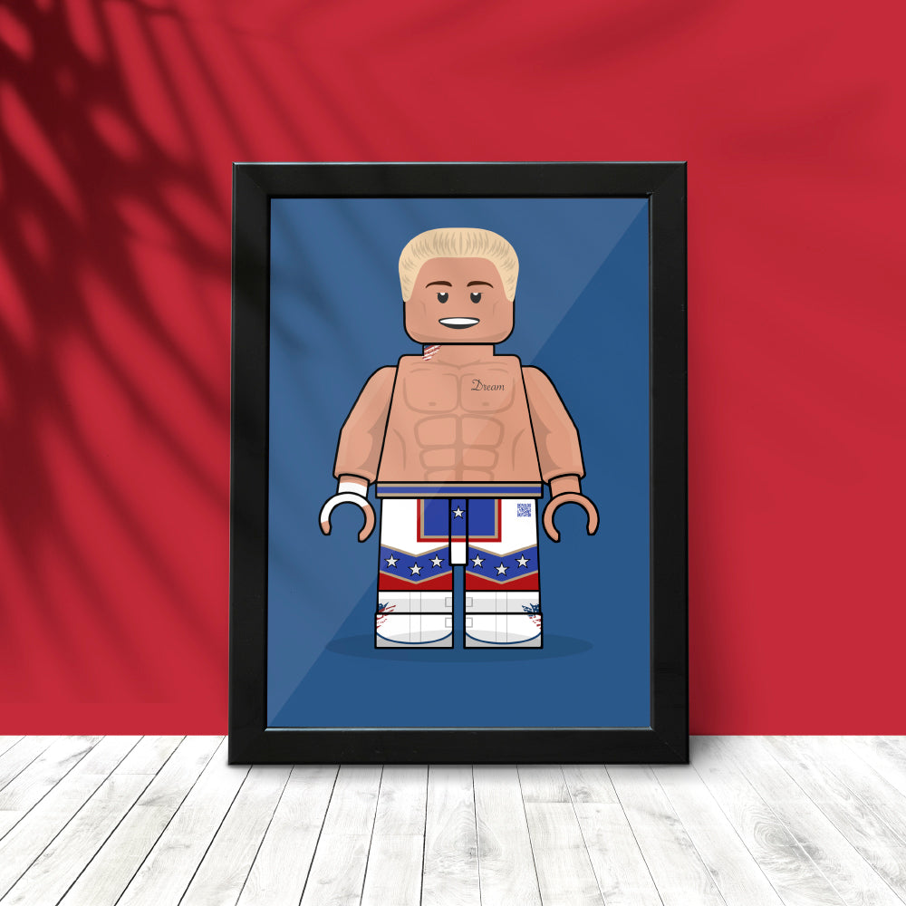 Cody Rhodes Brickify Poster