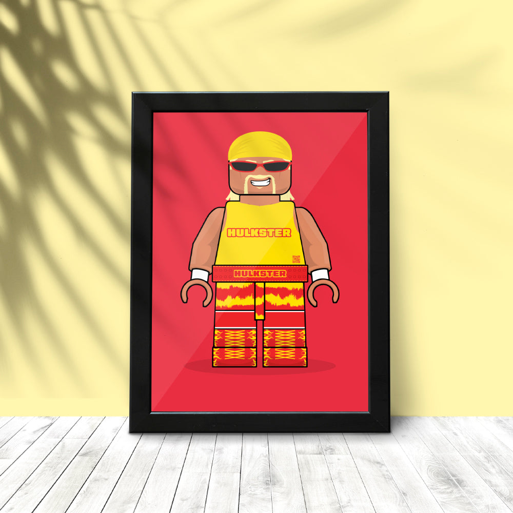 Hulk Hogan Brickify Poster