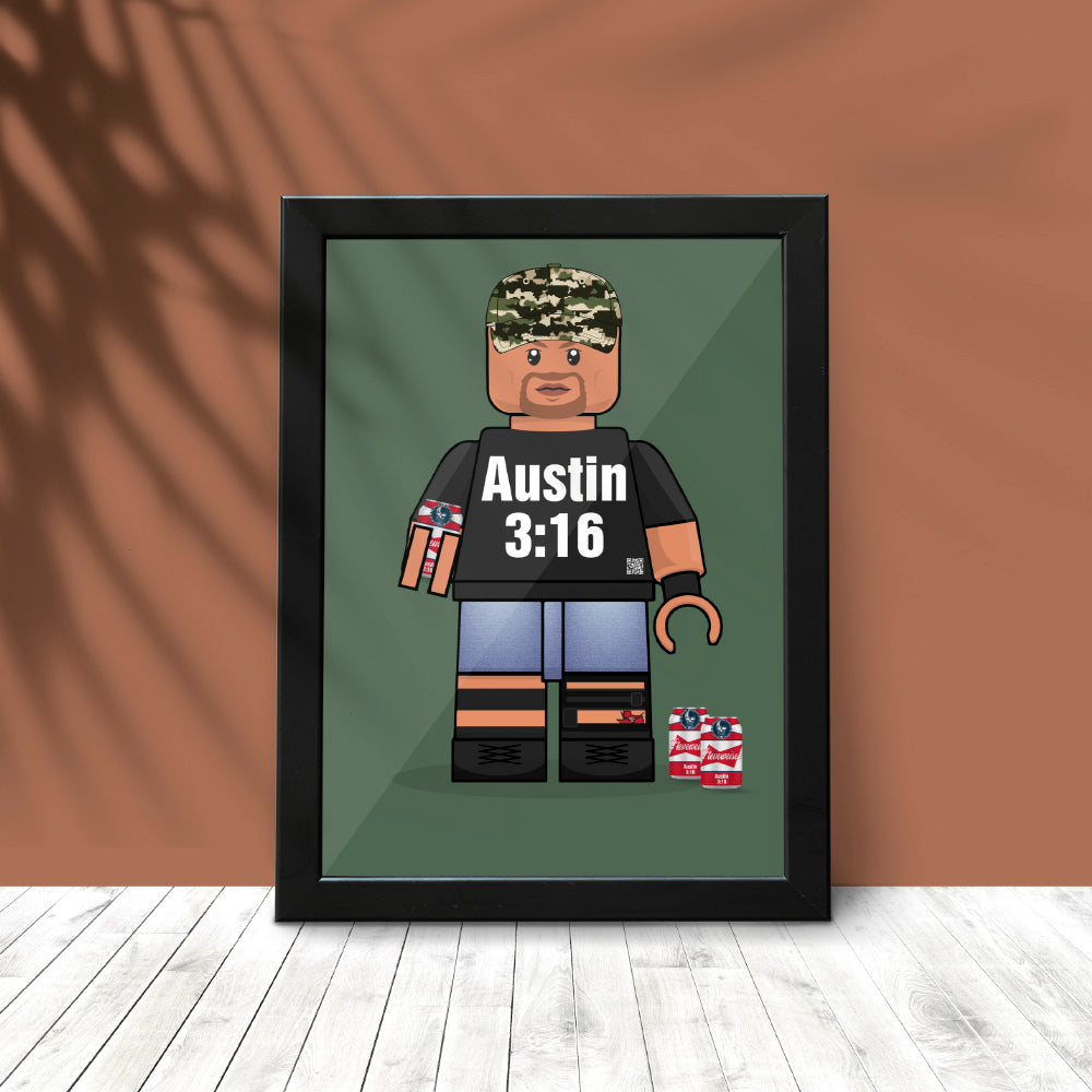 Stone Cold Steveweiser Brickify Poster