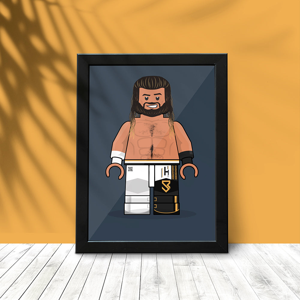 Seth Rollins Brickify Poster