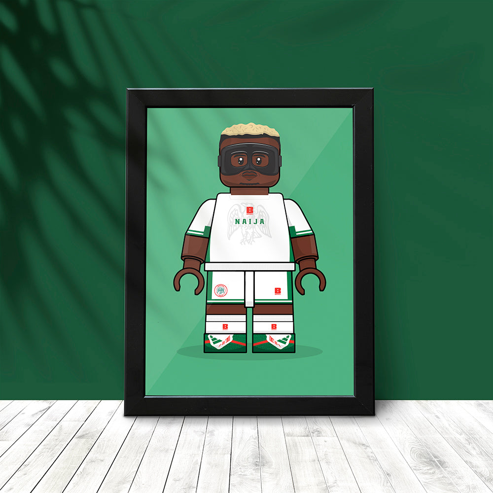 Victor Osimhen Brickify Poster