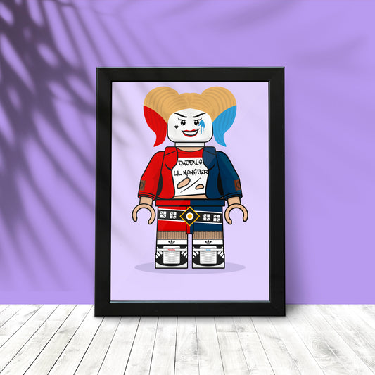Harley Quinn Brickify Poster