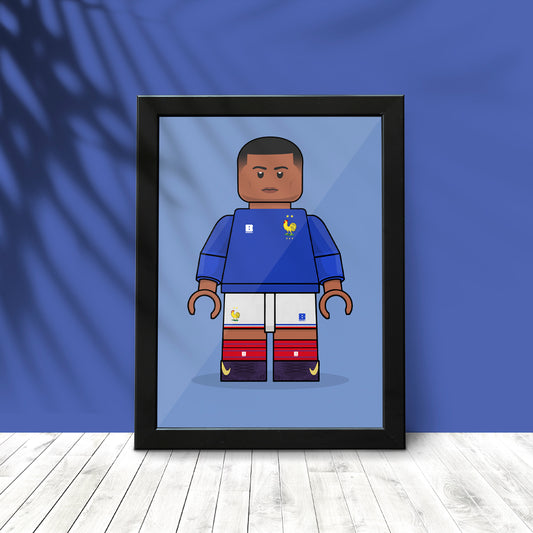 Kylian Mbappe Brickify Poster