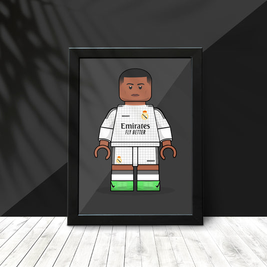 Kylian Mbappé Brickify Poster
