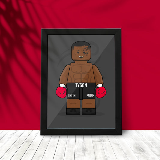 Mike Tyson Brickify Poster