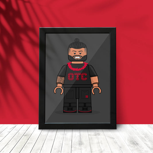 Roman Reigns Brickify Poster