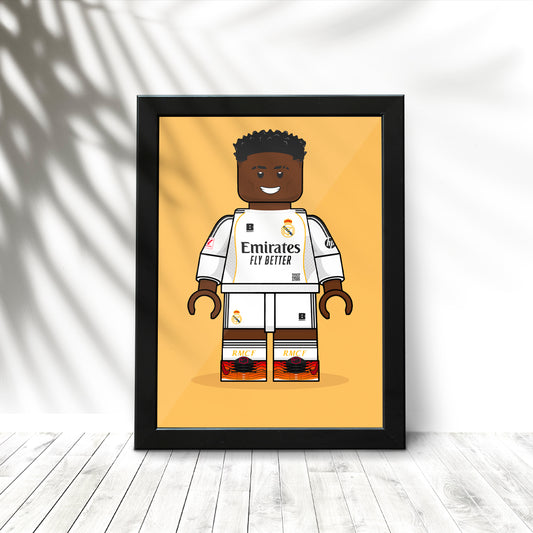 Vinicius Junior Brickify Poster