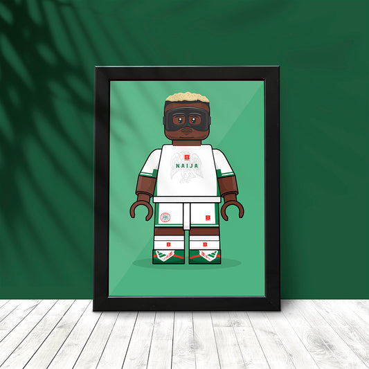 Victor Osimhen Brickify Poster