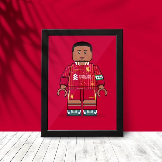 Virgil van Dijk Brickify Poster