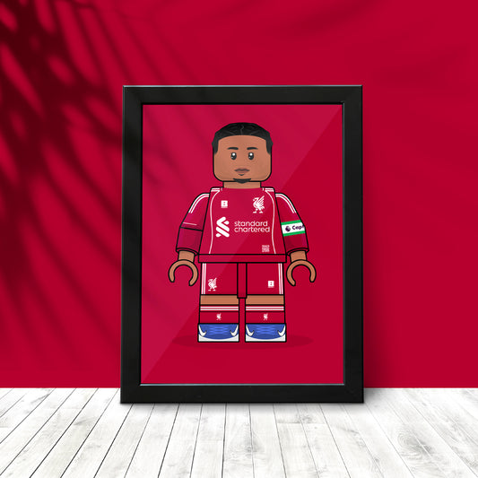 Virgil van Dijk Brickify Poster