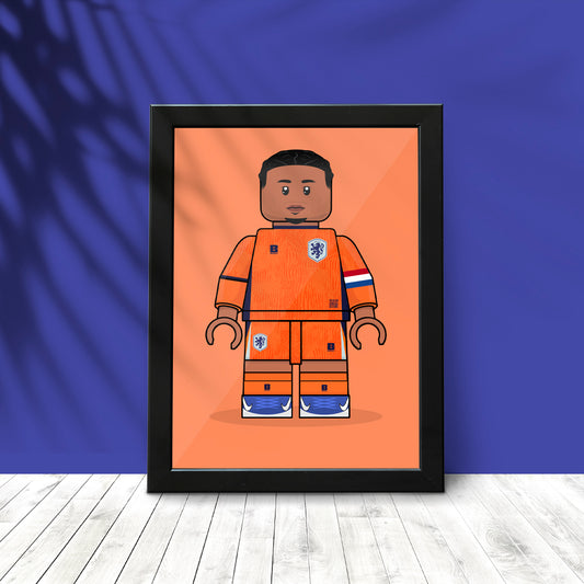 Virgil van Dijk Brickify Poster